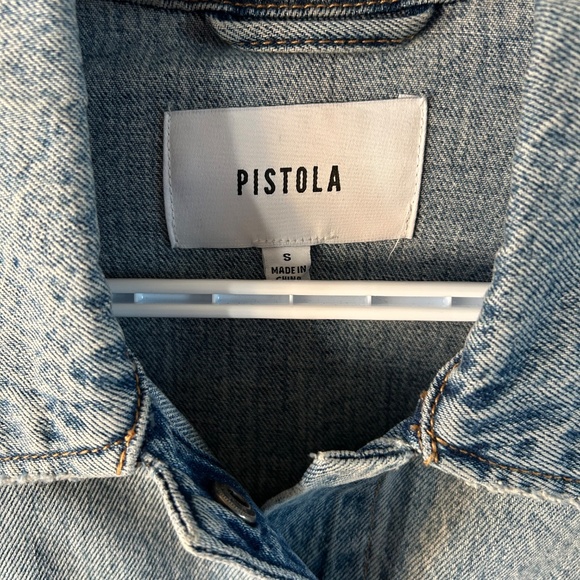 Women's Pistola Snap Button Denim Shacket w/Side Pockets - Picture 3 of 3